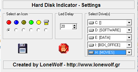 hard disk led indicator software for android